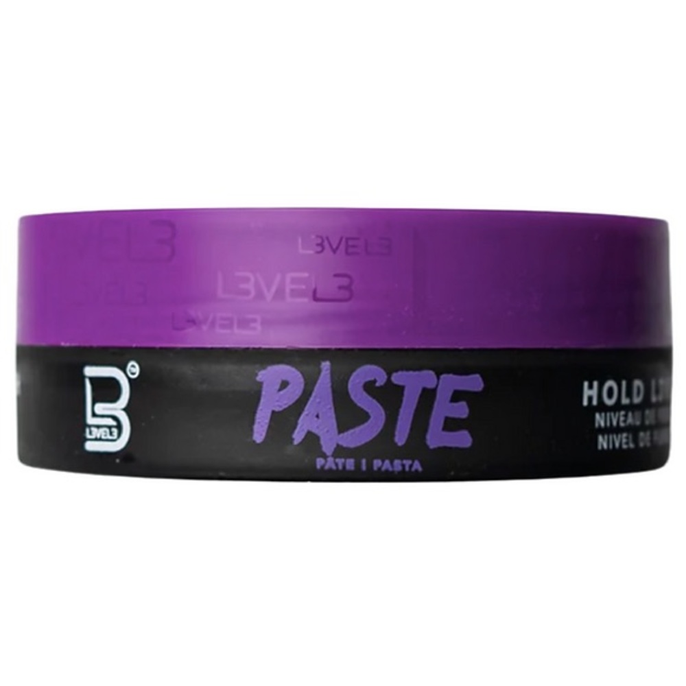 Men L3VEL3 PASTE 5.07 oz Purple and Black Hair Paste Matt finish all hair types